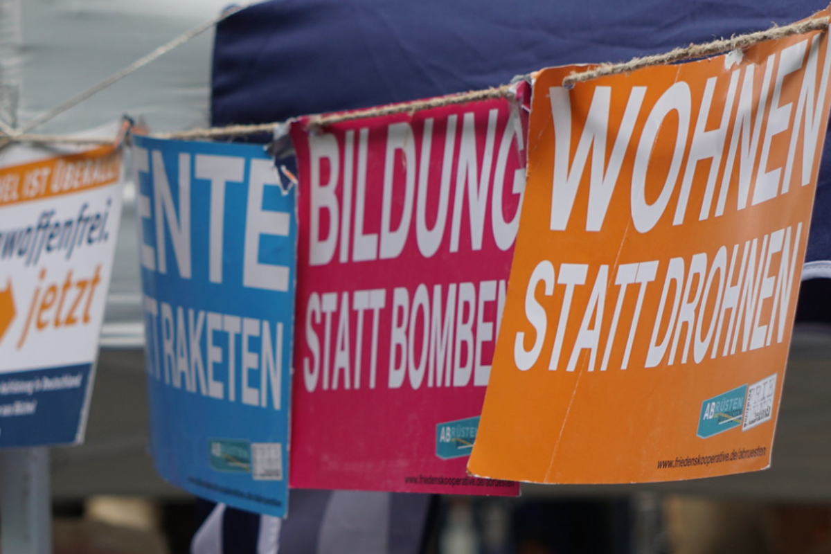 Friedens-Infostand im Jahr 2021