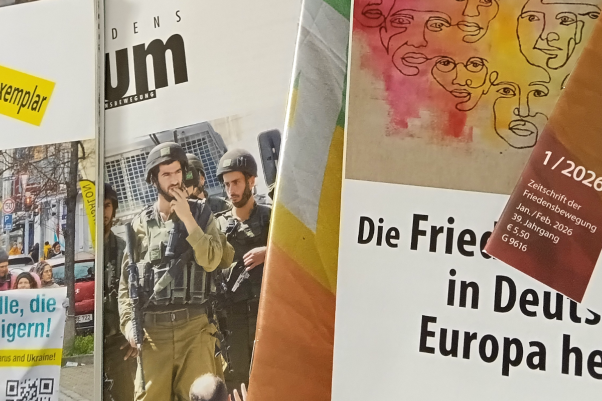Sichere dir dein Probeheft des FriedensForums