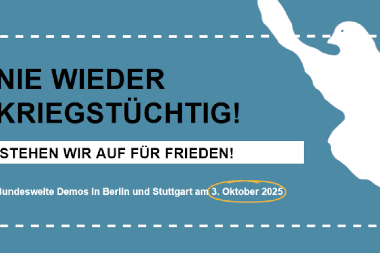 Wachsende Unterstützung für Friedensdemonstrationen am 3. Oktober