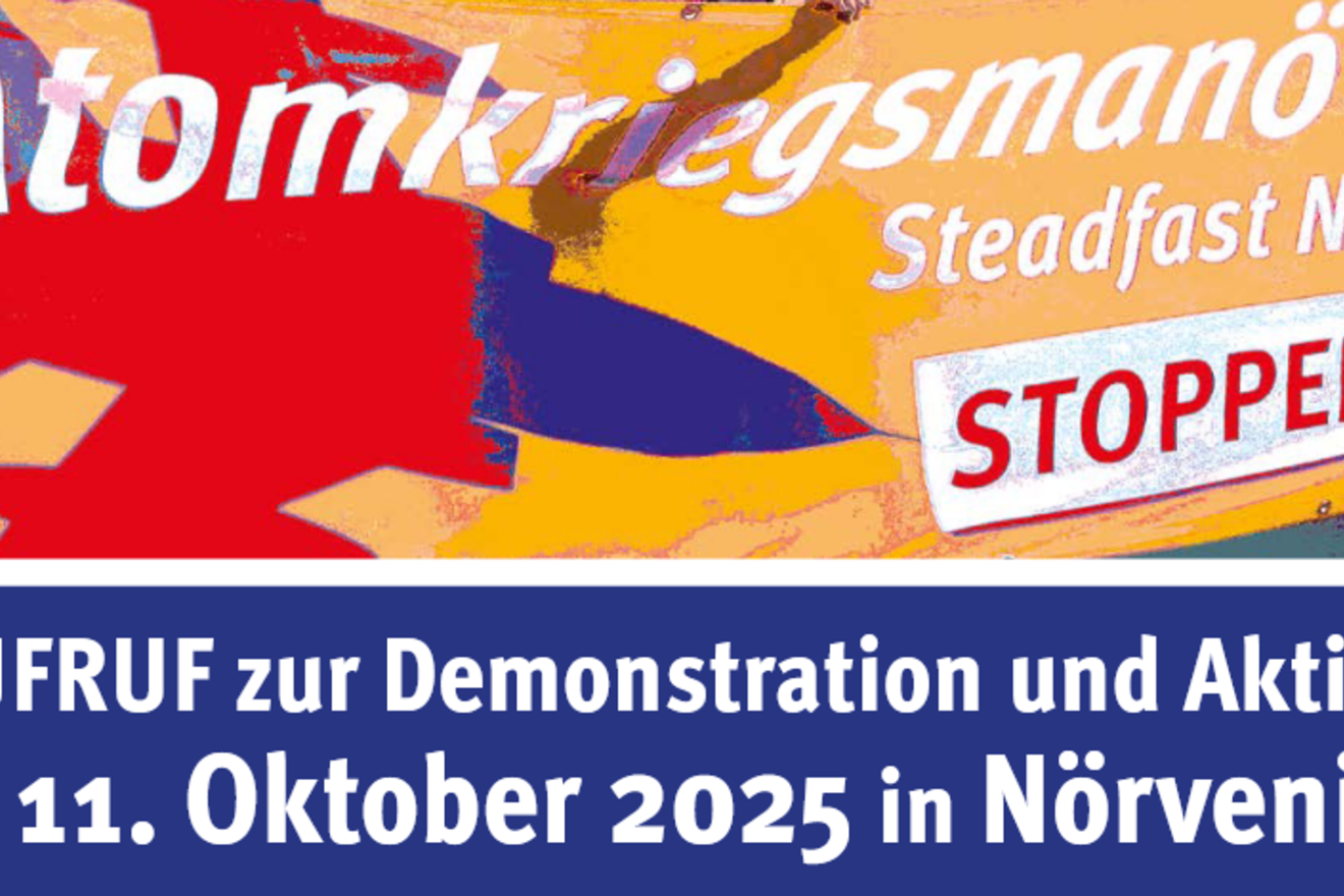 Friedensbewegung fordert Abzug der Atombomben – Demonstration am 11. Oktober 2025 in Nörvenich