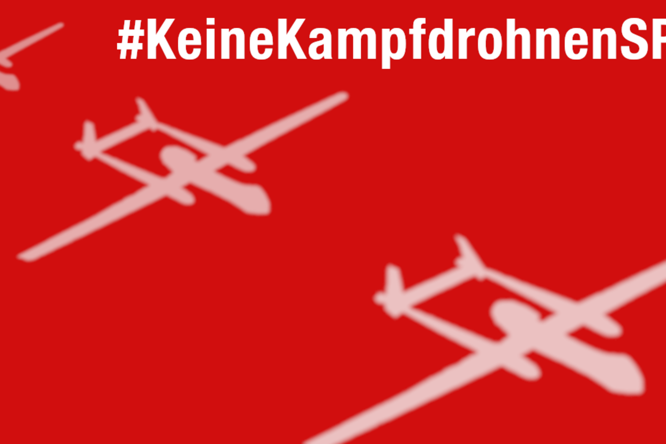 Erfolgreicher Appell an die SPD: Keine bewaffneten Drohnen für die Bundeswehr!