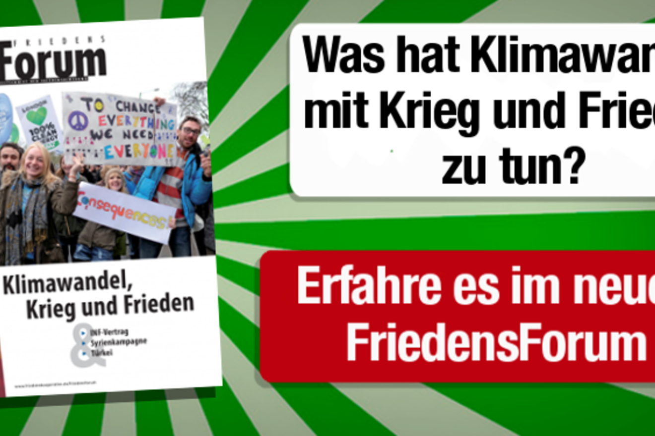 Klimawandel, Krieg und Frieden