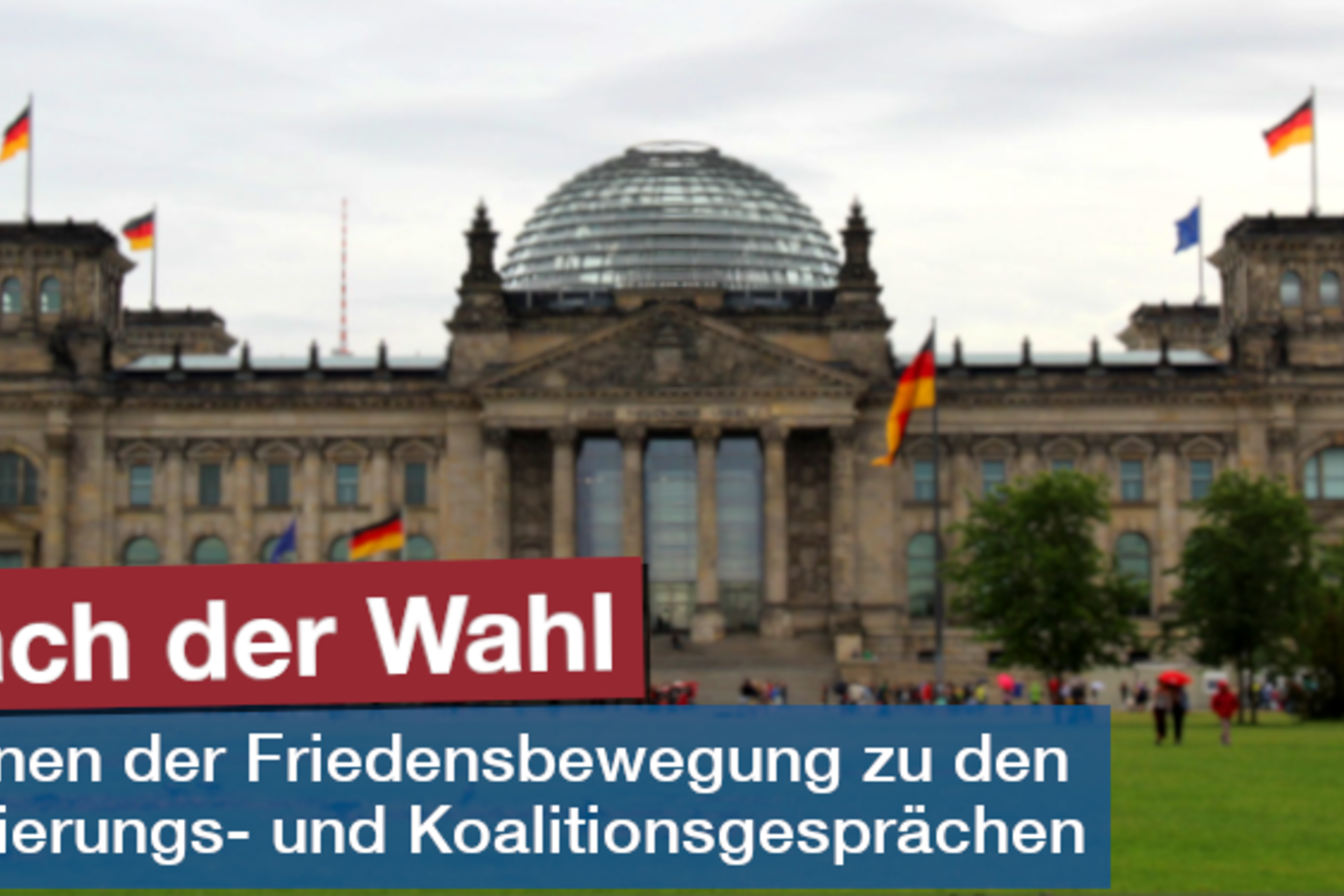 Aktiv werden zu den Koalitionsgesprächen
