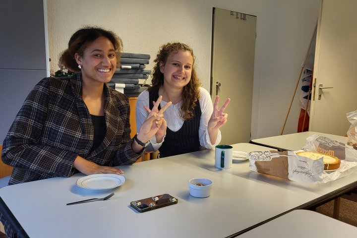 Verabschiedung unserer Prakitkantinnen Joyce und Tamara