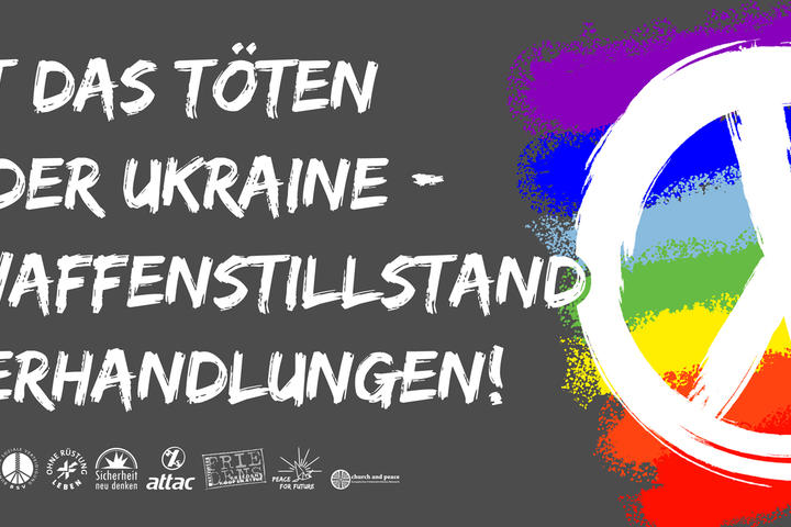 Stoppt das Töten in der Ukraine - Friedensaktionen in zahlreichen Städten geplant