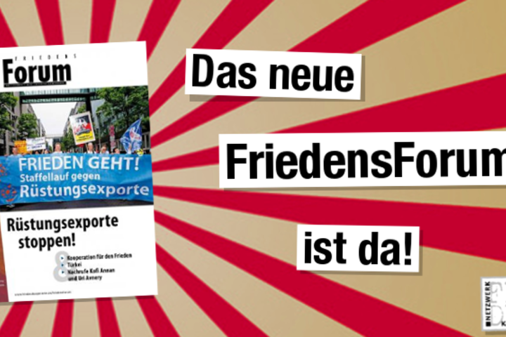 Das neue FriedensForum ist erschienen!