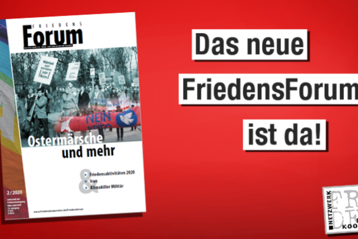 FriedensForum 2/2020 erschienen