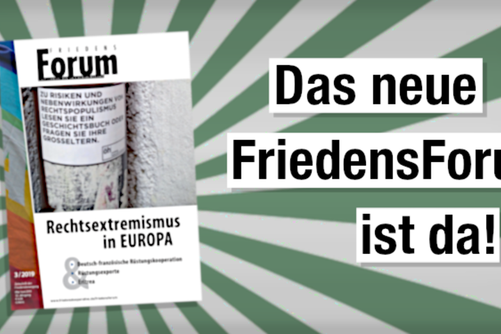FriedensForum 3/2019 erschienen