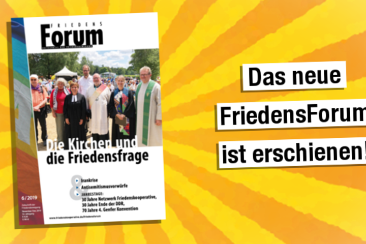 FriedensForum 6/2019 erschienen