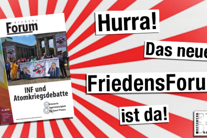 FriedensForum4/2019 erschienen