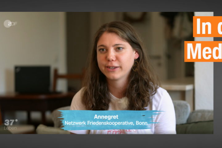 Friedenskooperative-Mitarbeiterin im ZDF-Porträt