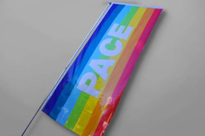 Hissfahne "Pace"