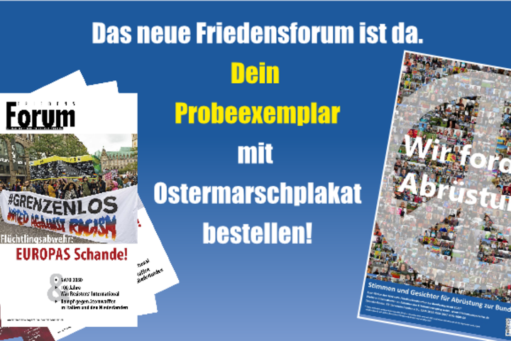 Kostenfreies Probeheft mit Plakat bestellen