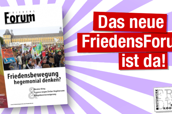 Neues FriedensForum erschienen