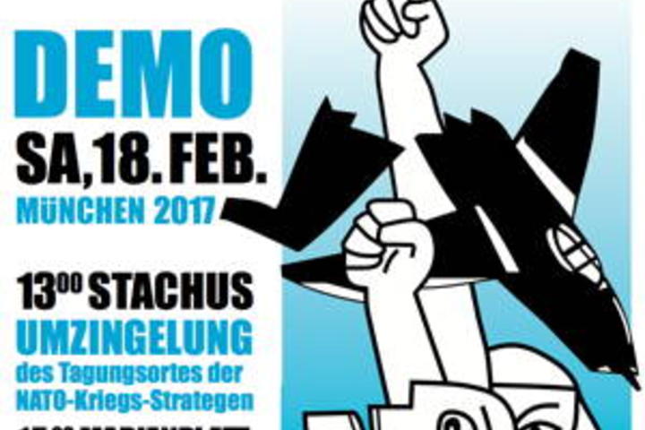 Aktion abgeschlossen: Protesten gegen die NATO-„Sicherheits“-Konferenz am 18. Feb. 2017 in München