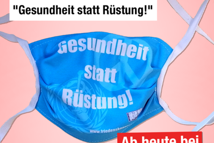 Setze mit unserer Maske ein Statement für Abrüstung