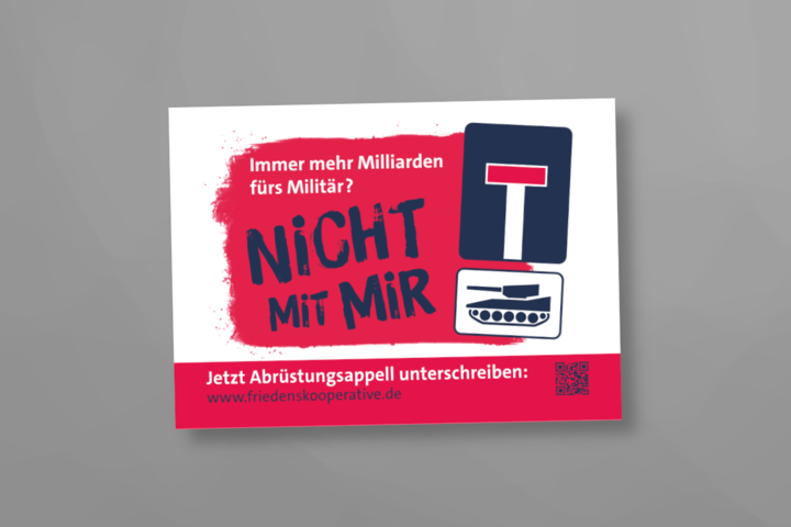 Shop: Aufkleber Abrüstungsappell