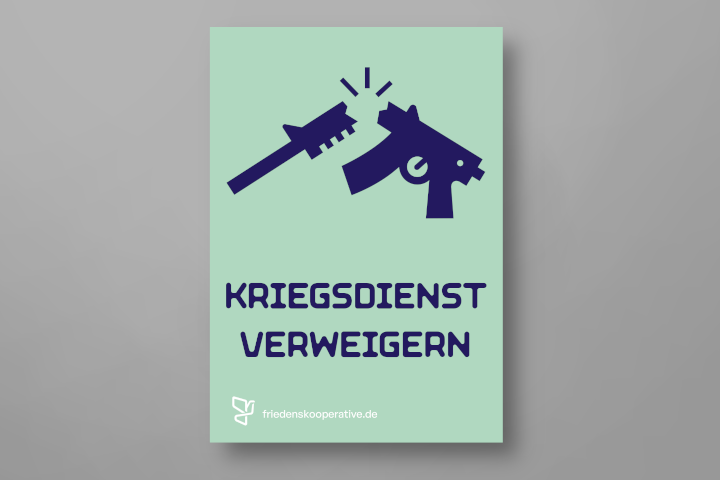 Shop Aufkleber Kriegsdienst verweigern
