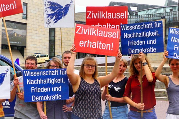 Zivilklausel im NRW-Hochschulgesetz erhalten!