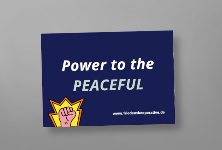 Aufkleber: Power to the Peaceful