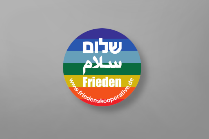Aufkleber Shalom-Salaam-Frieden