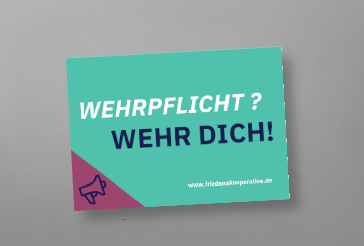 Aufkleber Wehrpflicht? Wehr dich!