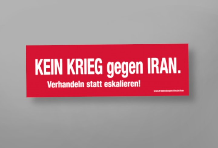 Banner Kein Krieg gegen Iran
