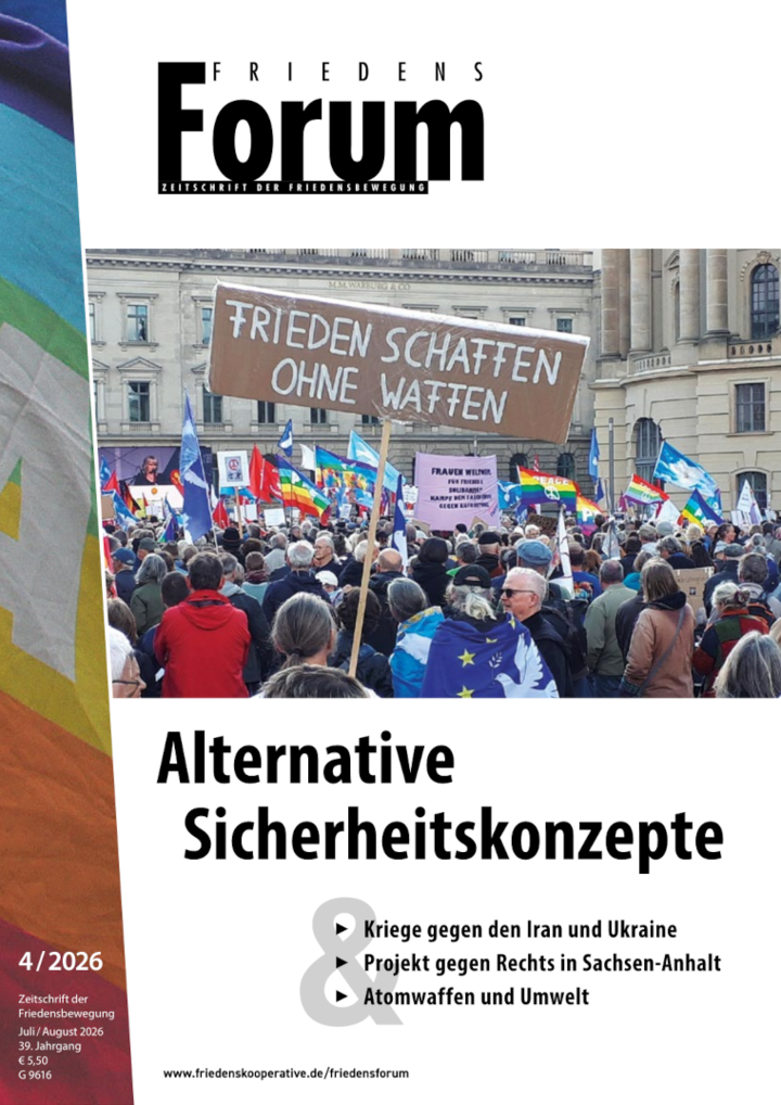 Das Cover des FriedensForums 4/2026