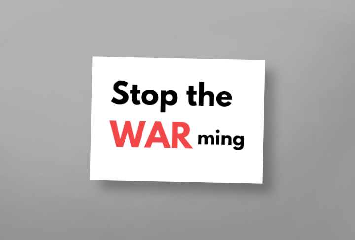 Postkarte: Stop the WARming